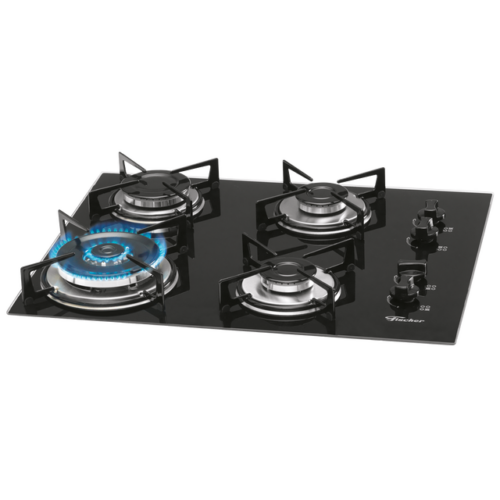 9788 – Fogão Cooktop Fischer 4Q TC Gás Mesa Vidro