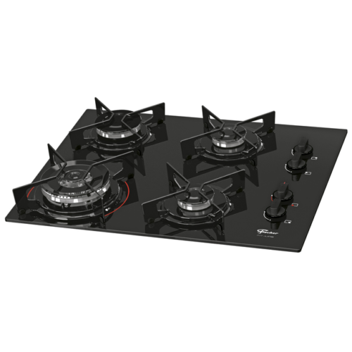 26299 – Fogão Cooktop Fischer 4Q Fit Line Gás TC Mesa Vidro