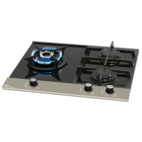 20875 –  Fogão Cooktop Fischer 3Q Platinium Gás Mesa Vidro