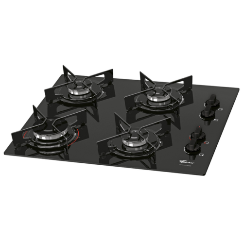 26342 – Fogão Cooktop Fischer 4Q Fit Line Gás Mesa Vidro