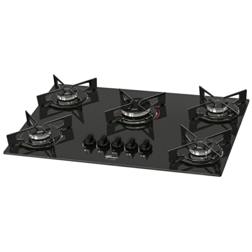 26343 – Fogão Cooktop Fischer 5Q Fit Line Gás Mesa Vidro