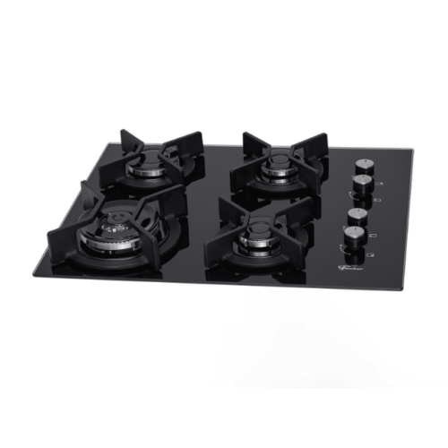 26297 – Fogão Cooktop Fischer 4Q TC Infinity Gás Mesa Vidro