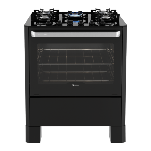 39240 – Fogão de Piso a Gás Fischer 5 bocas Fit Line Trempe Iron